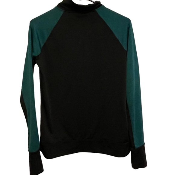 Aeropostale Live Love Dream Quarter Zip Teal & Black Pullover Size Small - Picture 4 of 8